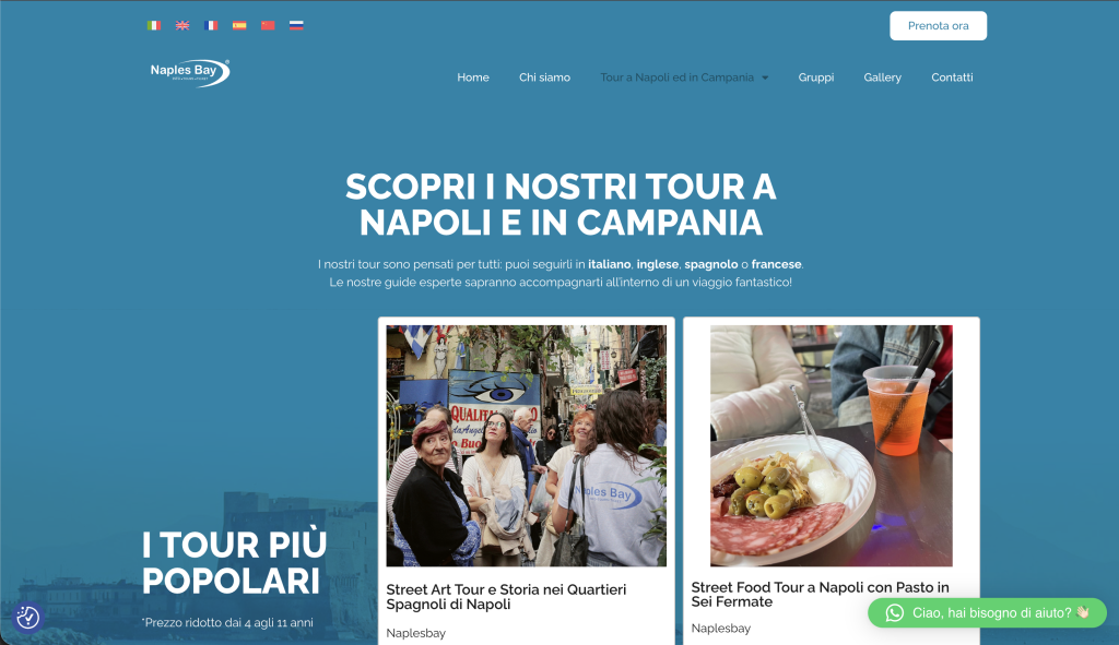 Naplesbay – progetto WordPress